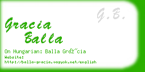 gracia balla business card